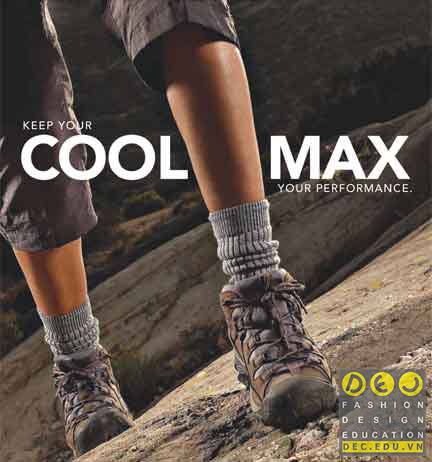 Ứng dụng cho giày và tất của coolmax
